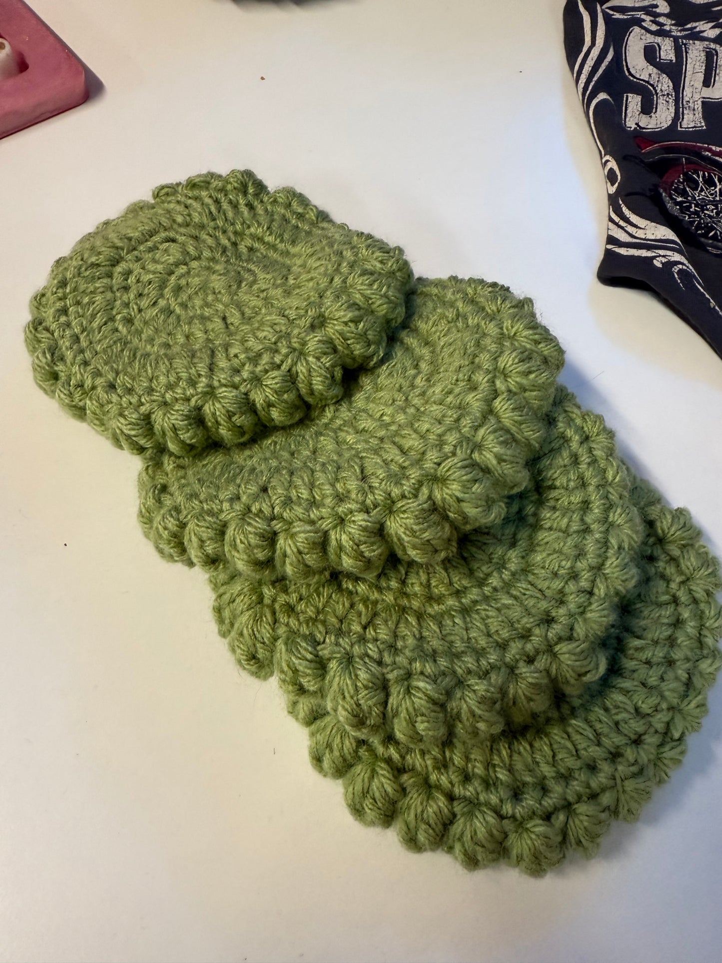 ☕ Handcrafted Crochet Coaster Set (Set of 4)