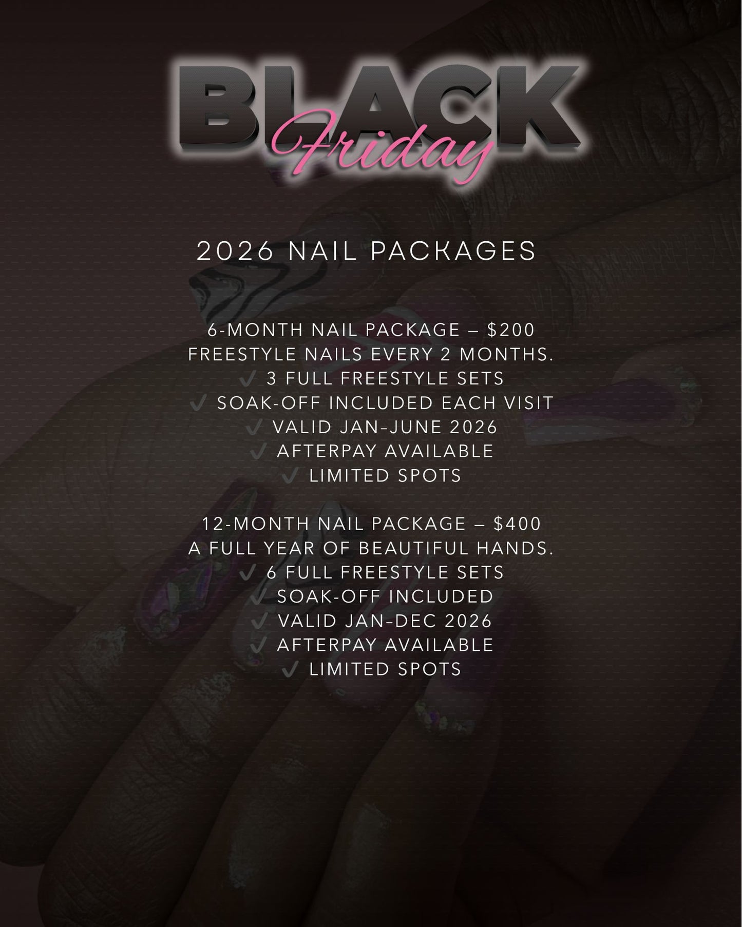 2026 Black Friday Nail Packages