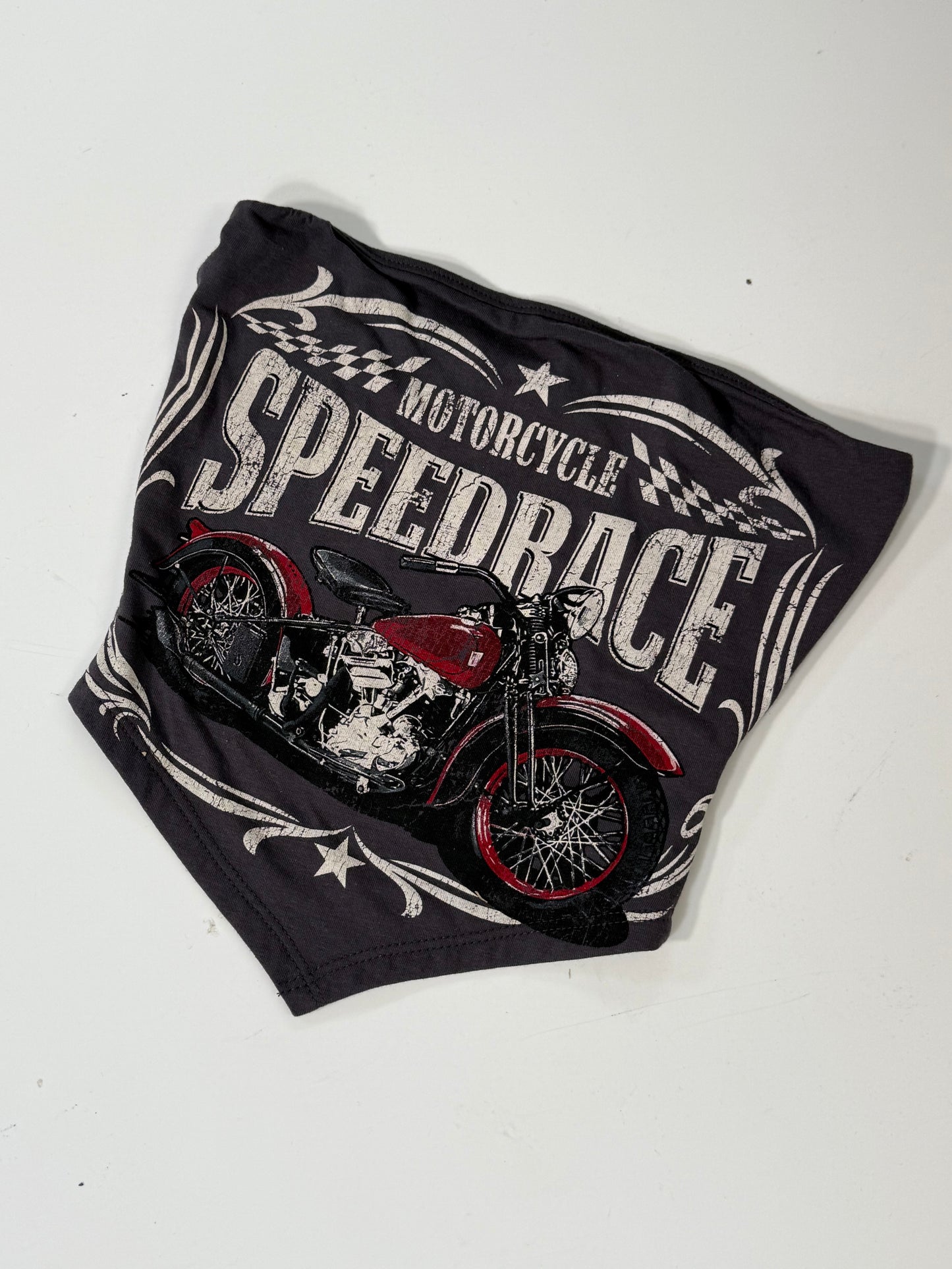 “Speed Race” Vintage Biker Tube Top