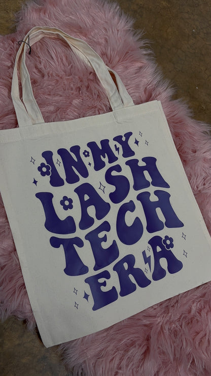 In My Lash Tech Era Tote Bag – Cute Lash Tech Gift, Aesthetic Canvas Bag for Lash Artists & Beauty Professionals