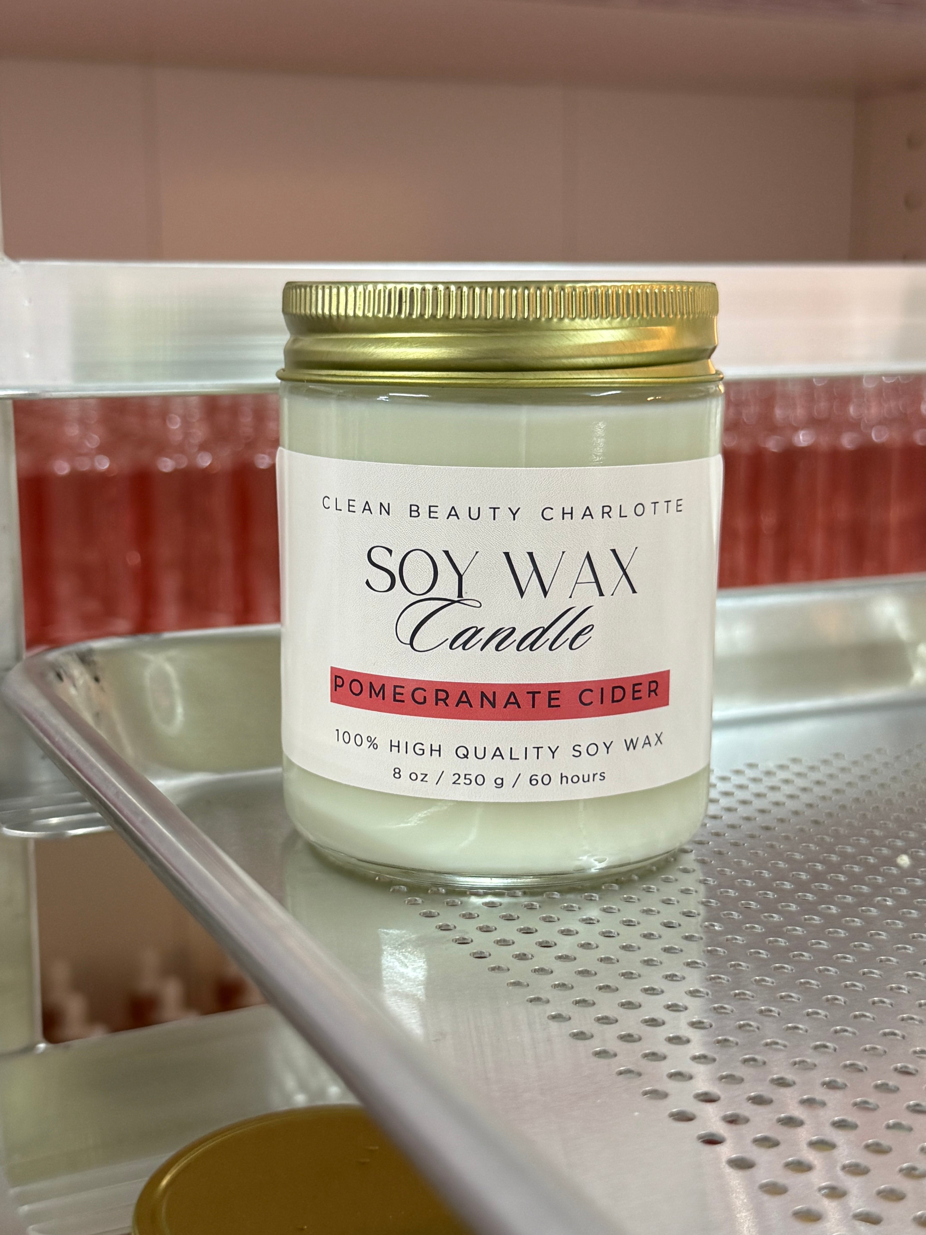 Pomegranate Soy Wax Candle – Cider Scented