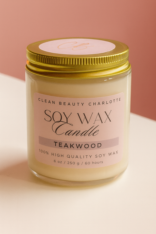 Teakwood Soy Wax Candle – 8oz