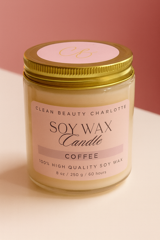 Coffee Soy Wax Candle – 8oz by Clean Beauty Charlotte