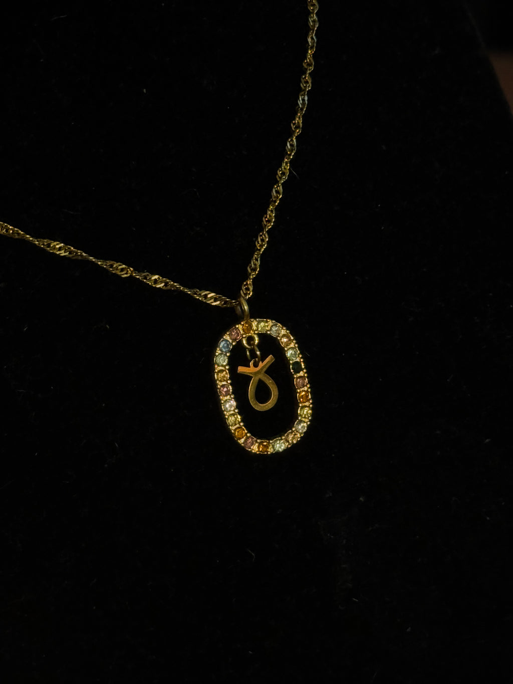 Studded Zodiac Necklace