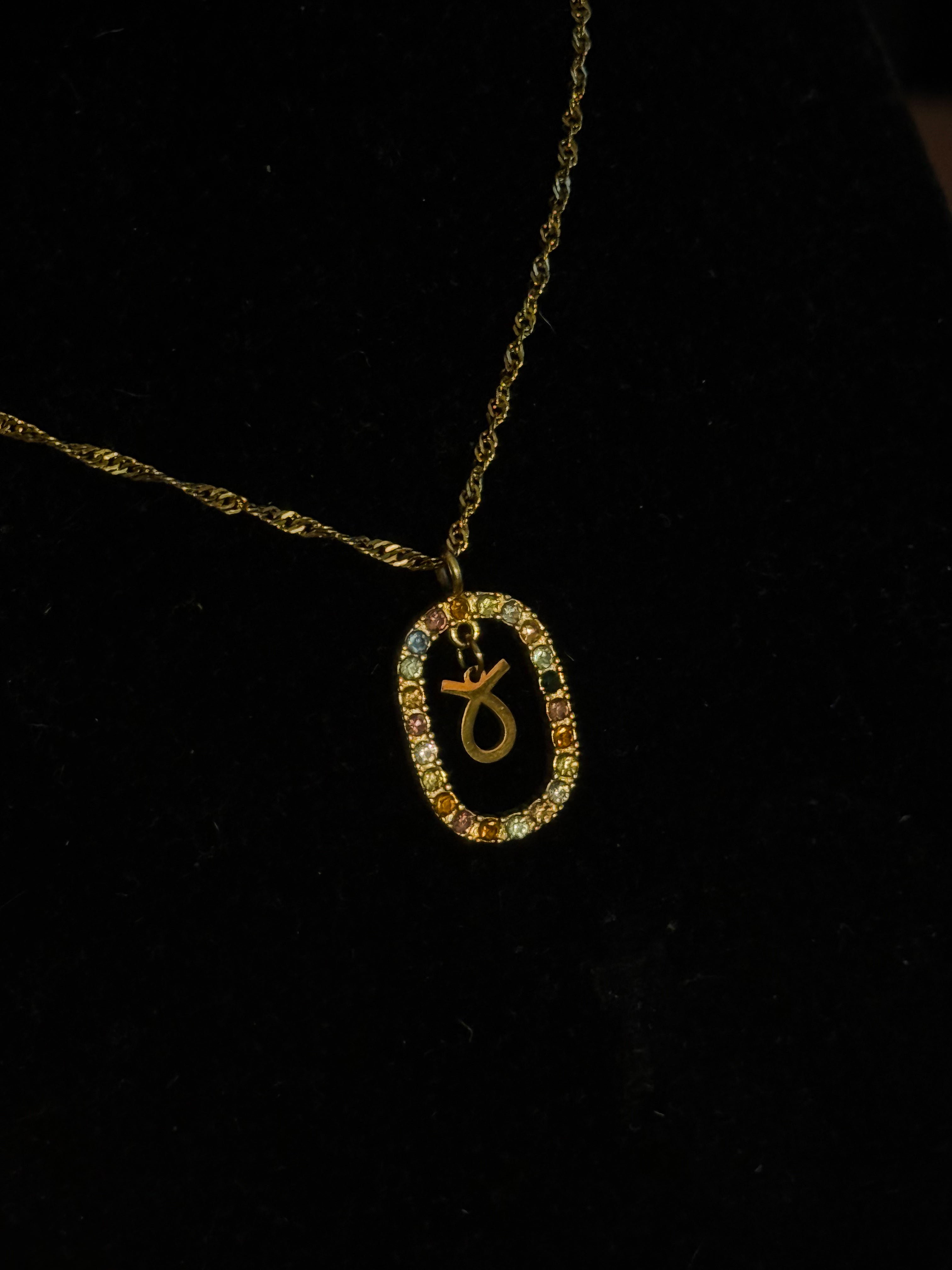 Studded Zodiac Necklace