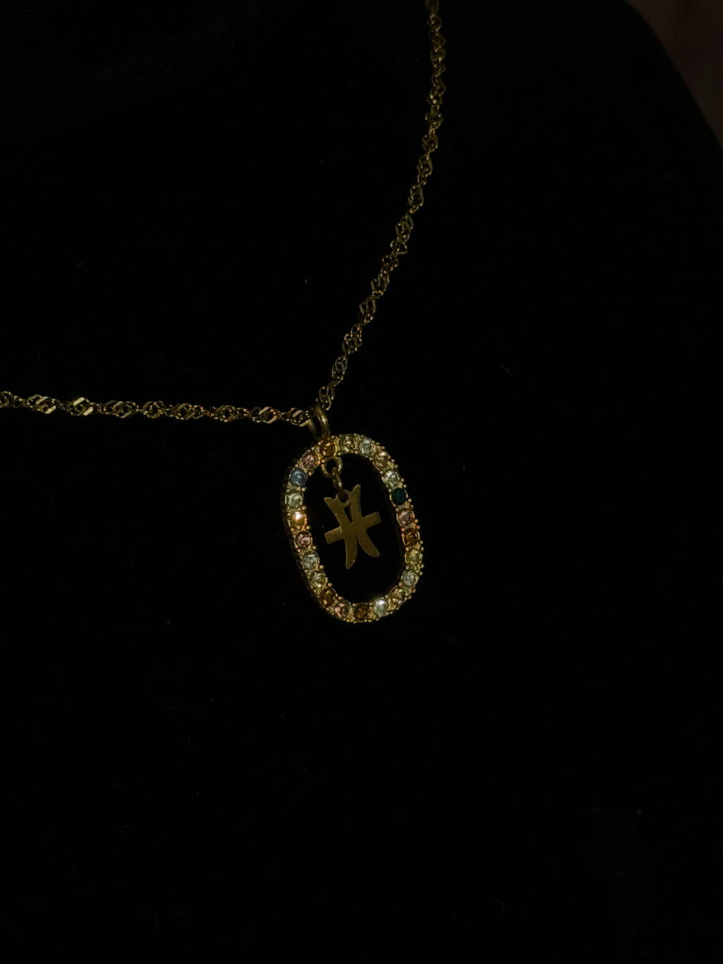 Studded Zodiac Necklace