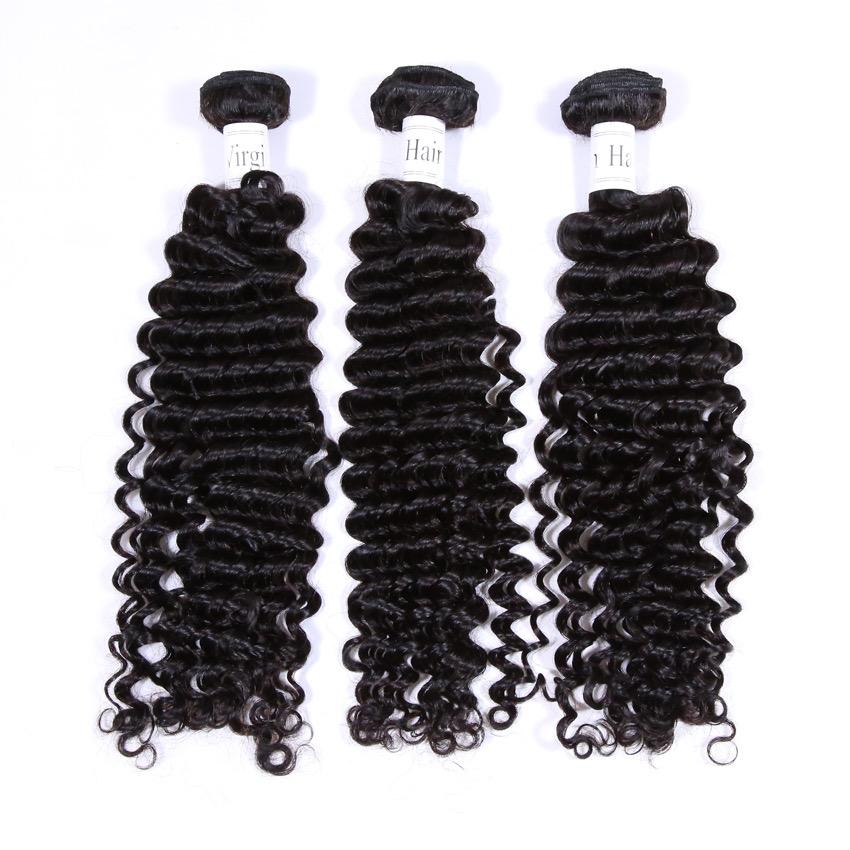 Deep Wave Virgin Human Hair Bundles