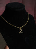 Studded Initial Necklace