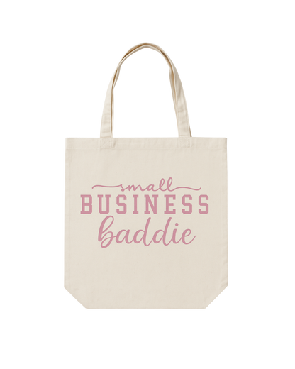 💼✨ Small Business Baddie Tote Bag – Canvas Tote