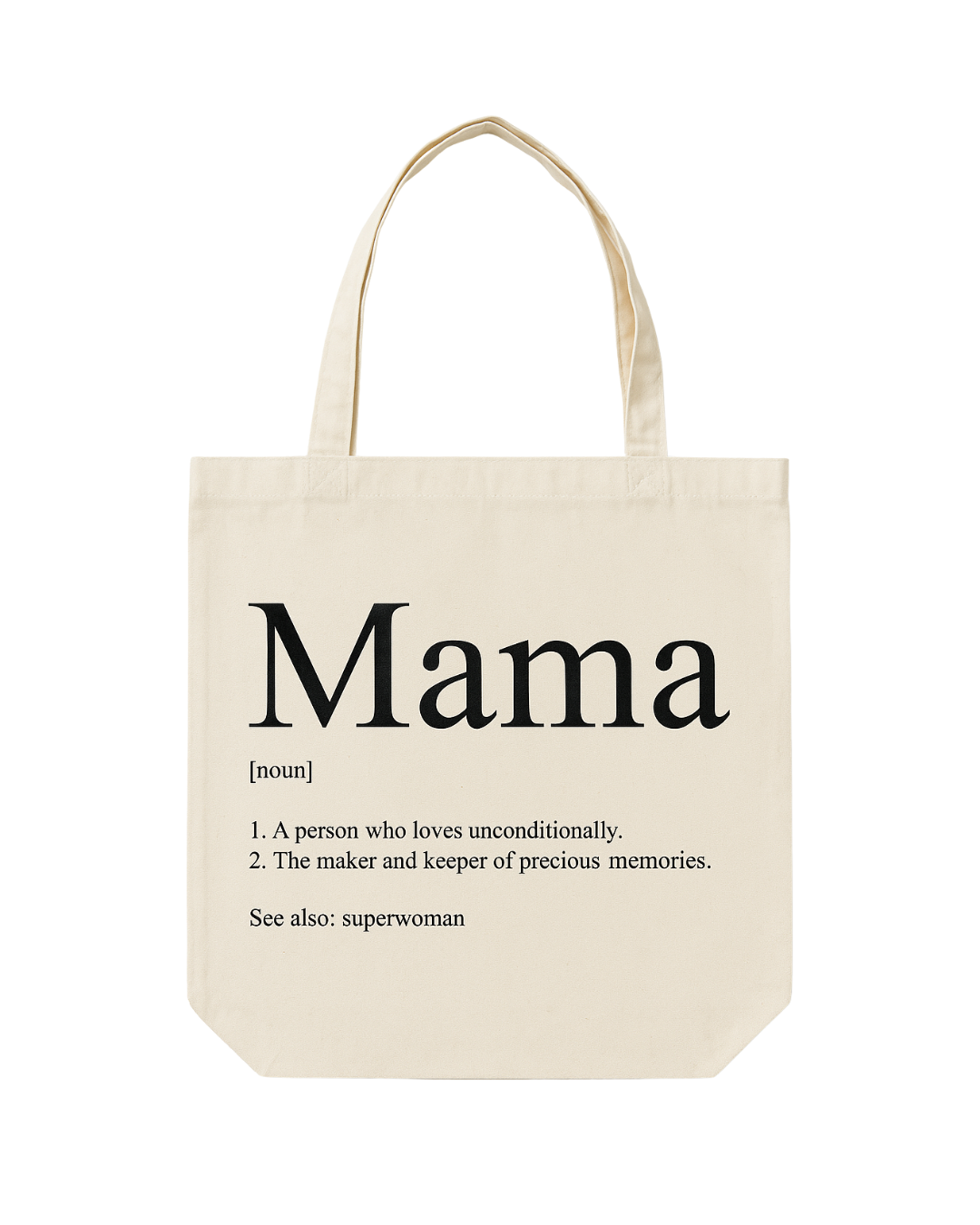 🖤 Mama Definition Tote Bag – Canvas Tote