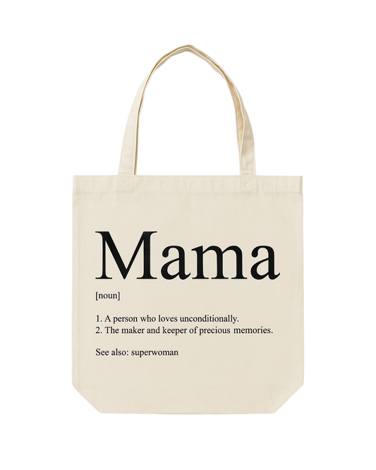 🖤 Mama Definition Tote Bag – Canvas Tote