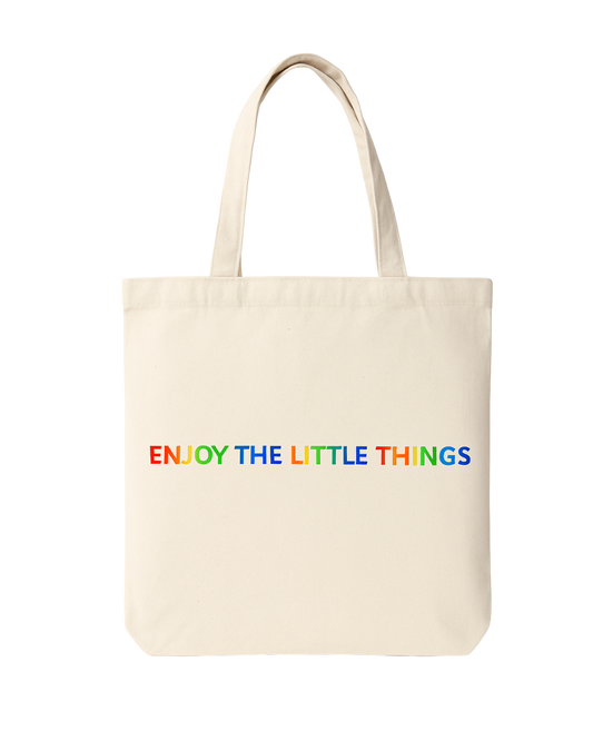 🌈 Enjoy The Little Things Tote Bag – Canvas Tote