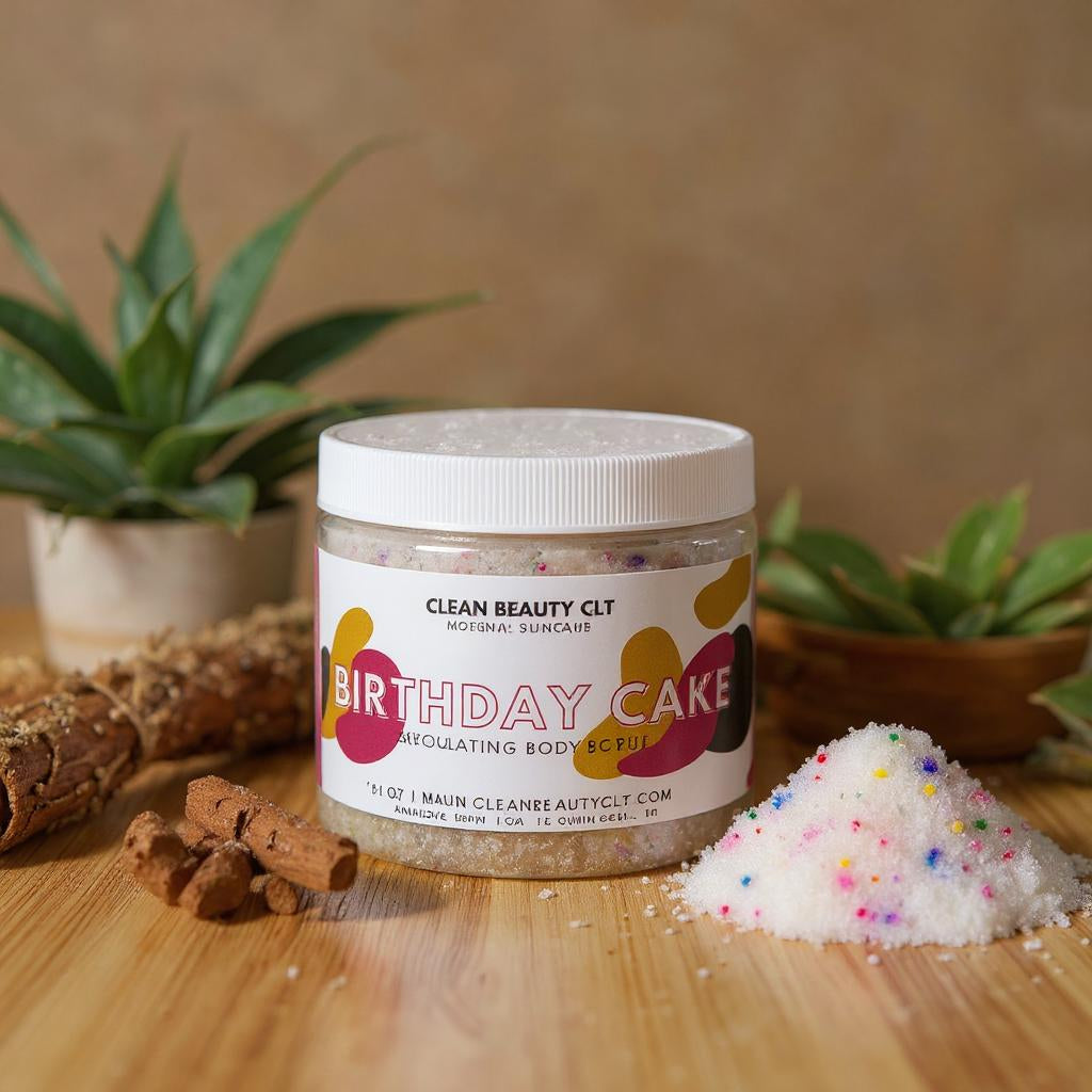 Birthday Cake Body Scrub – Exfoliating Sugar Scrub