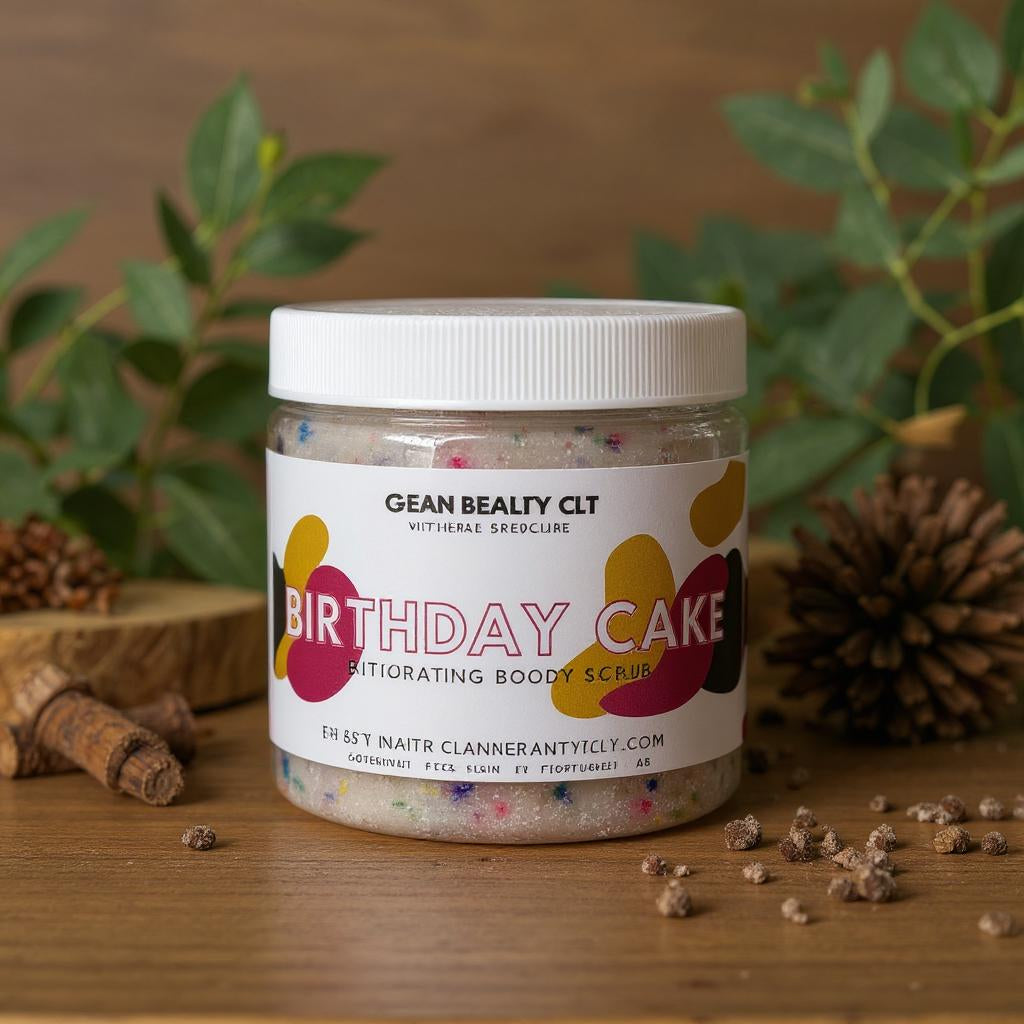 Birthday Cake Body Scrub – Exfoliating Sugar Scrub