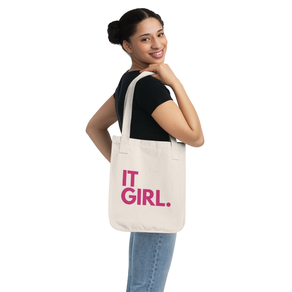 IT GIRL. Organic Cotton Tote Bag